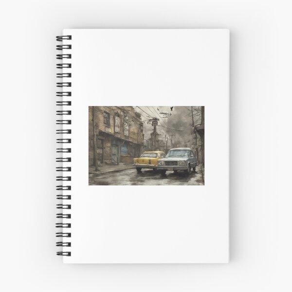 Item preview, car in working class neighborhood designed and sold by Catsicum.