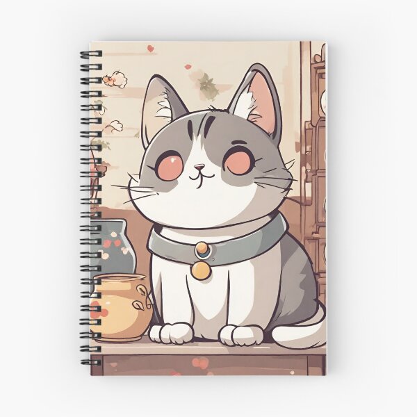 Item preview, cat cute japanese style digital paper designed and sold by pig2u.