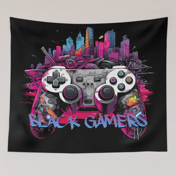 Item preview, Black Gamers Controller designed and sold by UrbanChillz.