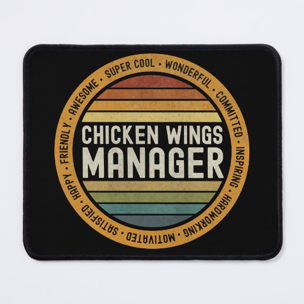 Item preview, Chicken Wings Manager designed and sold by MintaApparel.