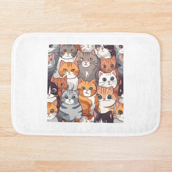 Item preview, cats  digital paper designed and sold by pig2u.