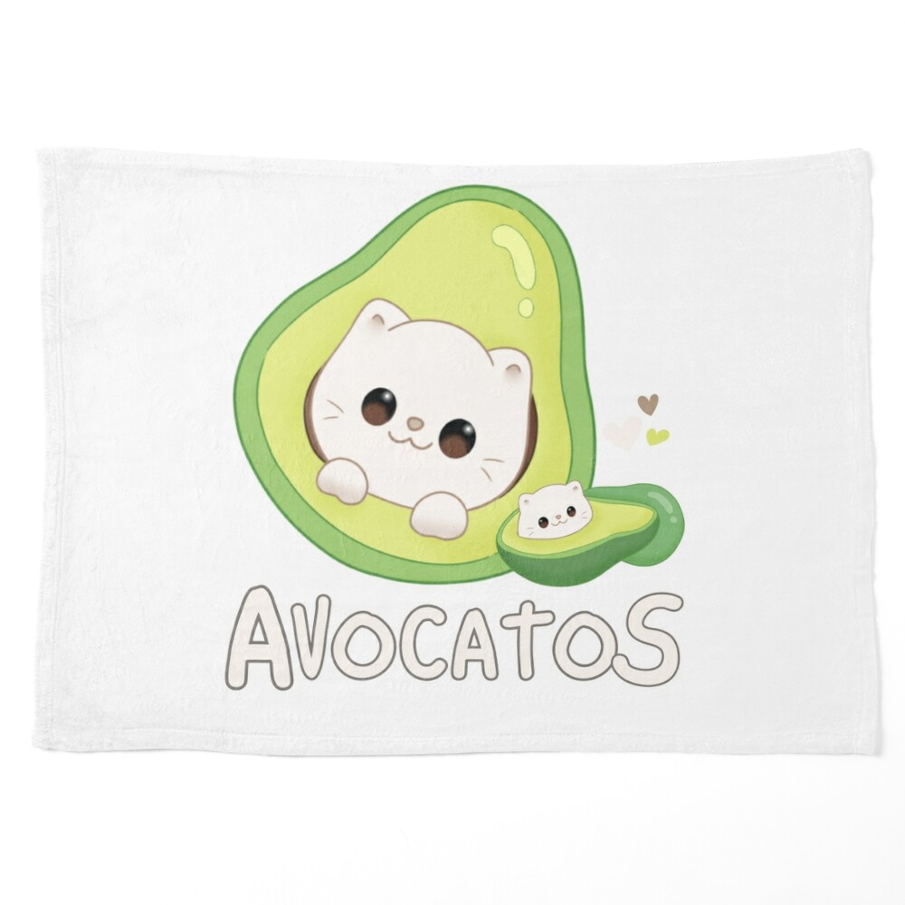 Cute Kawaii Funny Cat Avocado Lover Avocato Wordplay Pun Avogato Vegan  Vegetarian Women Avo-cat-o