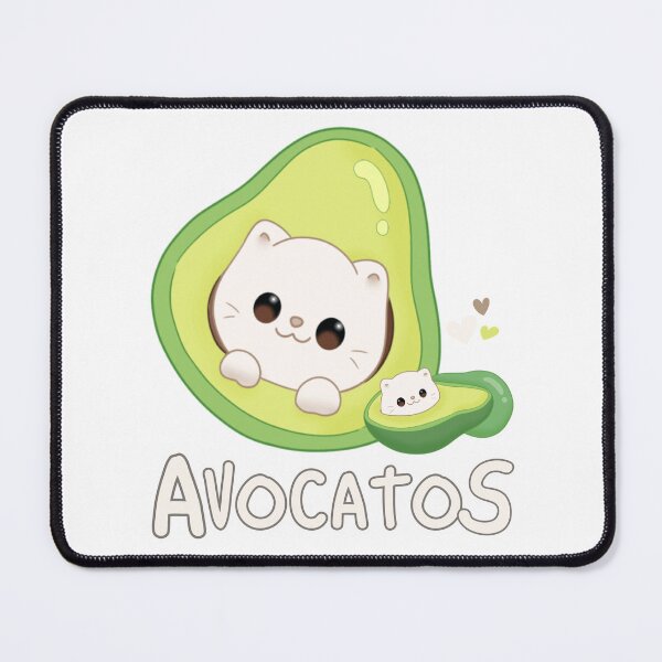 Item preview, Cute Kawaii Funny Cat Avocado Lover Avocato Wordplay Pun Avogato Vegan Vegetarian Women Avo-cat-o designed and sold by BunBuntheDog-.