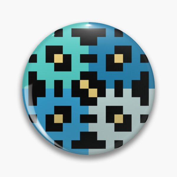 Item preview, Pixel blue square pattern designed and sold by 16artypixels.