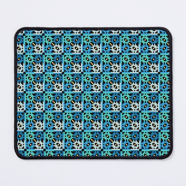 Item preview, Pixel blue square pattern designed and sold by 16artypixels.