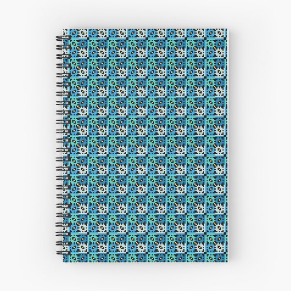 Item preview, Pixel blue square pattern designed and sold by 16artypixels.