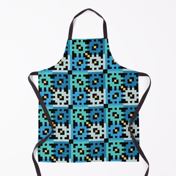 Item preview, Pixel blue square pattern designed and sold by 16artypixels.