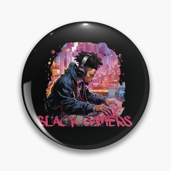 Item preview, Black Gamer with Logo designed and sold by UrbanChillz.