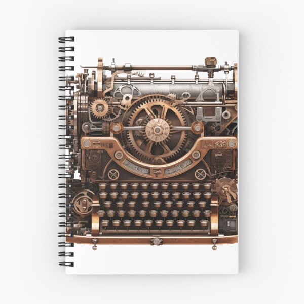 Item preview, Industrial Elegance Steampunk Typewriter Design designed and sold by YegMark.