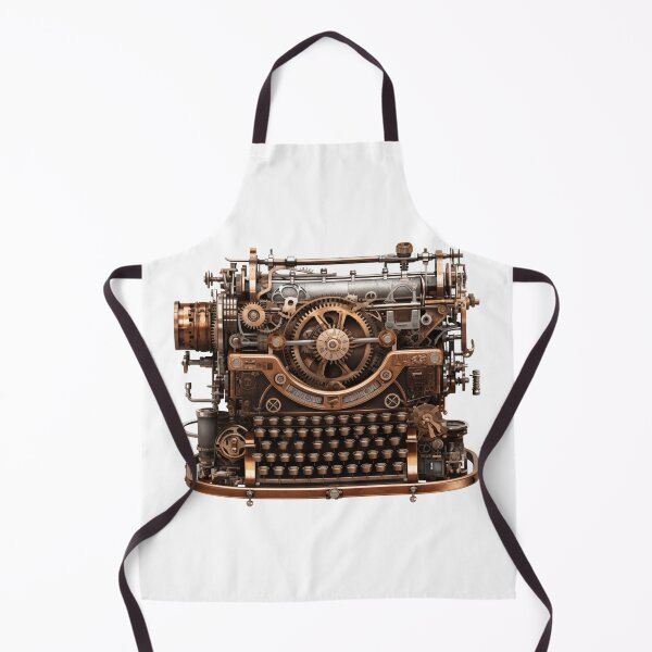 Item preview, Industrial Elegance Steampunk Typewriter Design designed and sold by YegMark.
