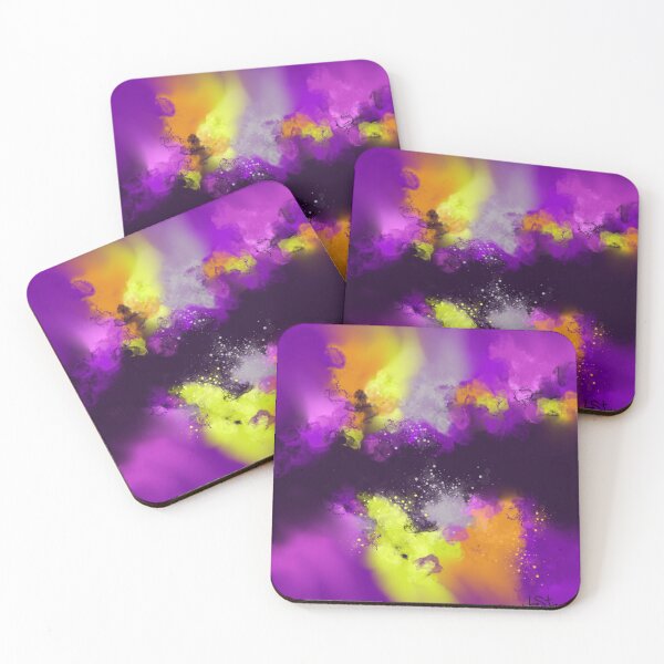 Item preview, Impossible Dream - Purple Orange Yellow Abstract designed and sold by Joey Santiago.