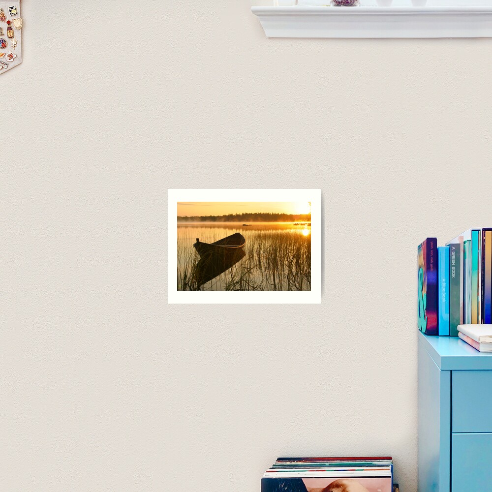 Wooden boat Art Print