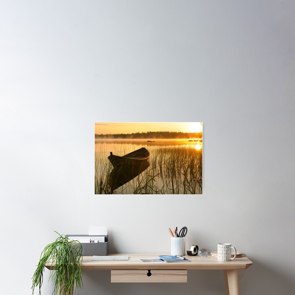 Wooden boat Poster
