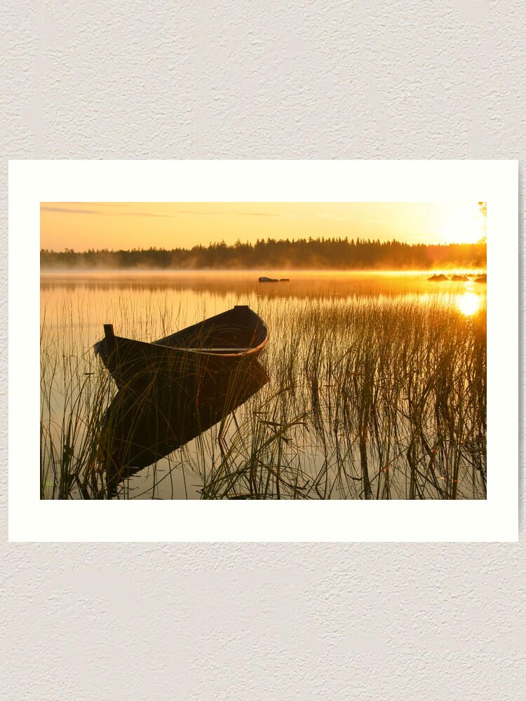 Alternate view of Wooden boat Art Print