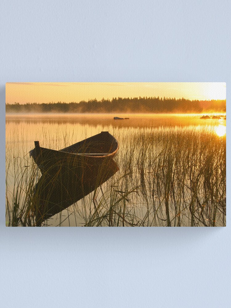 Alternate view of Wooden boat Canvas Print