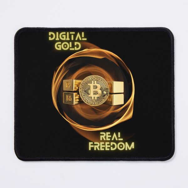 Item preview, Gold flaming Bitcoin designed and sold by WhatYouNeedNow.