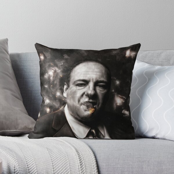 The Sopranos - Tony Soprano  Throw Pillow for Sale by p1xer