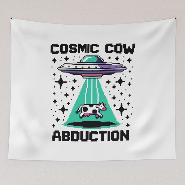 Item preview, Cosmic Cow Abduction - 8-bit Pixelated Gaming Adventure designed and sold by PixelPunkster.