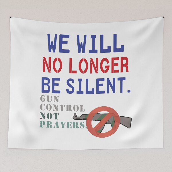 Item preview, We Will No Longer Be Silent Anti-gun Protest designed and sold by merchhost.