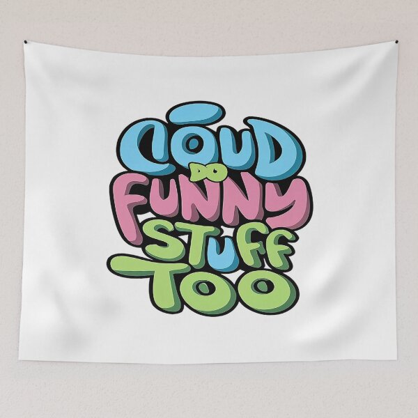 Item preview, FUNNY CLOUD TYPOGRAPHY GRAFFITI DESIGN designed and sold by BRIAN  PIERRE-ALEXANDER.