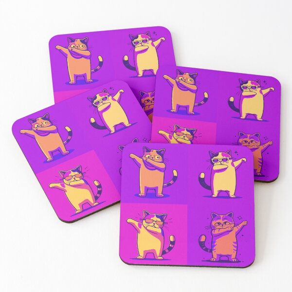 Item preview, Dubbing four cats colorful designed and sold by MacLis.