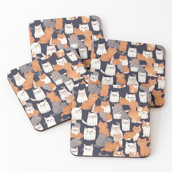 Item preview, cats socute digital paper designed and sold by pig2u.