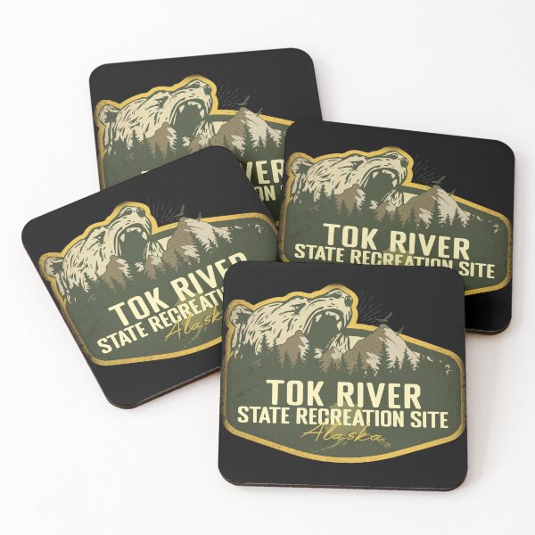 Item preview, Tok River State Recreation Site Alaska - Retro Badge Camping Hiking Outdoor Adventure designed and sold by mountainfad.