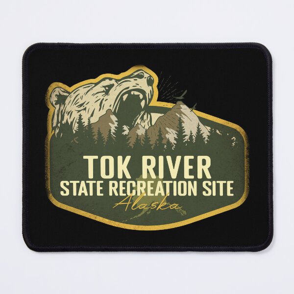 Item preview, Tok River State Recreation Site Alaska - Retro Badge Camping Hiking Outdoor Adventure designed and sold by mountainfad.