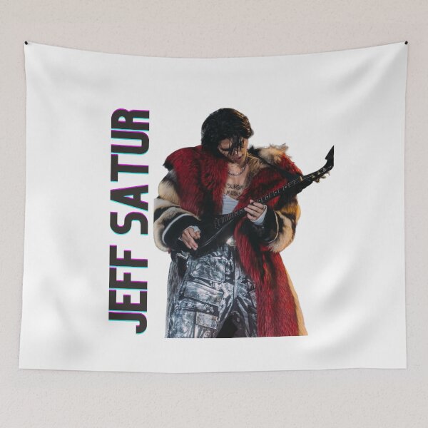 Item preview, Jeff Satur Playing Guitar Red Fur Coat designed and sold by Sunflower5576.