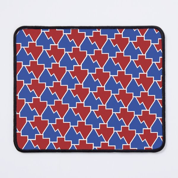 Item preview, Texas Forever - Red & Blue Tex-agon Pattern designed and sold by SombreroCraft.