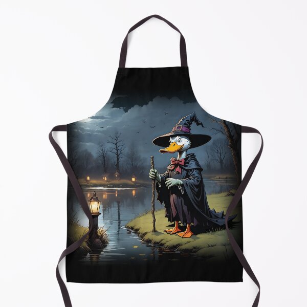 Item preview, Witchy Duck's Haunting Glide on Halloween Night designed and sold by slothsandducks.