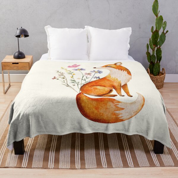 Item preview, Cute Floral Fox , Watercolor Art designed and sold by BellaLawi.