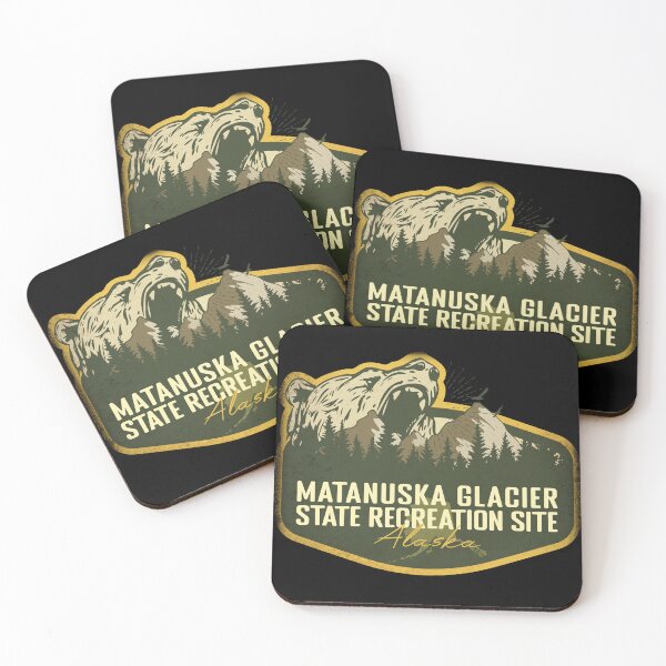 Item preview, Matanuska Glacier State Recreation Site Alaska Camping Retro designed and sold by mountainfad.
