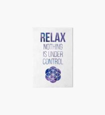 Relax Mindfulness Buddha Quote Art Board
