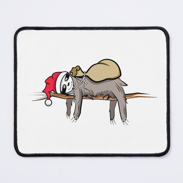 Item preview, Christmas xmas Santa Claus sloth funny this morning animals comic Santa Claus designed and sold by AndreMi.
