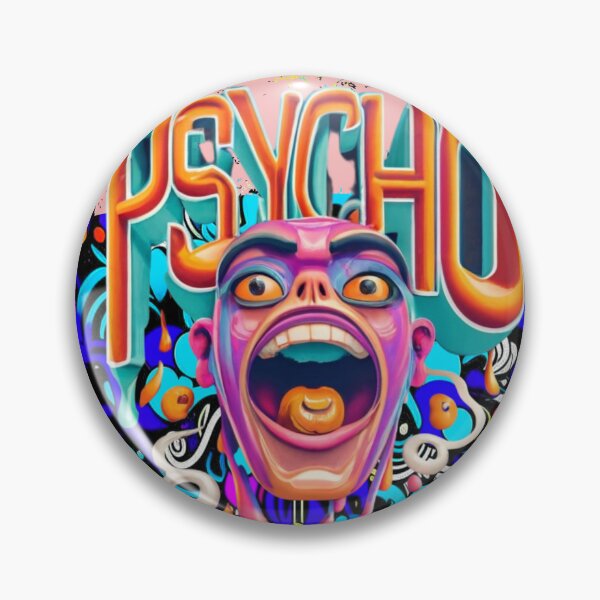 Item preview, Psycho - Vibrant Abstract Design designed and sold by MegaDirt.
