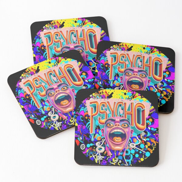 Item preview, Psycho - Vibrant Abstract Design designed and sold by MegaDirt.