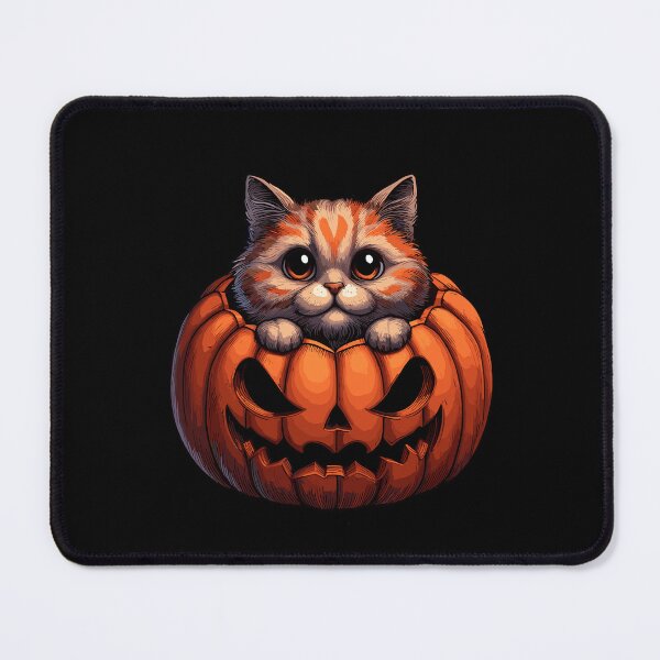 Item preview, Halloween Pumpkin Cat designed and sold by cave-canvas.
