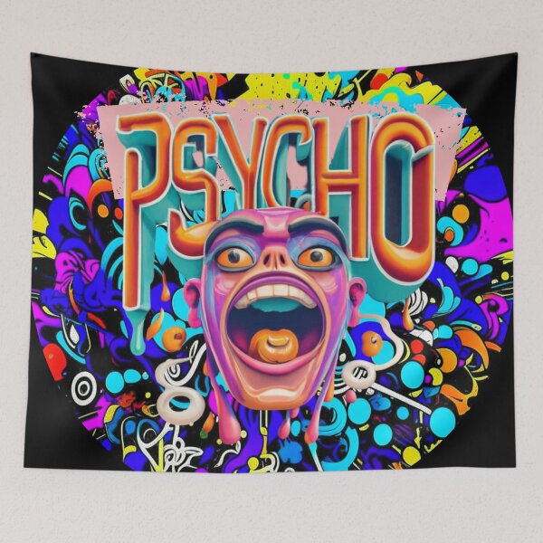 Item preview, Psycho - Vibrant Abstract Design designed and sold by MegaDirt.