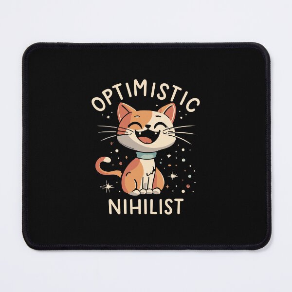 Item preview, Happy Cartoon Cat - Optimistic Nihilist designed and sold by Shirtlify.
