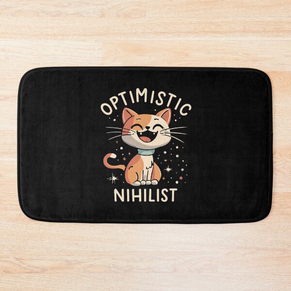 Item preview, Happy Cartoon Cat - Optimistic Nihilist designed and sold by Shirtlify.
