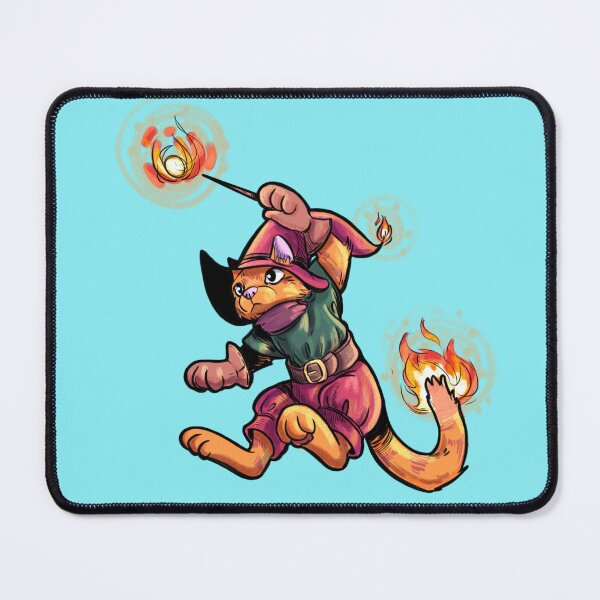 Item preview, Fire Wizard firing a fire spell designed and sold by YazminCityArts.