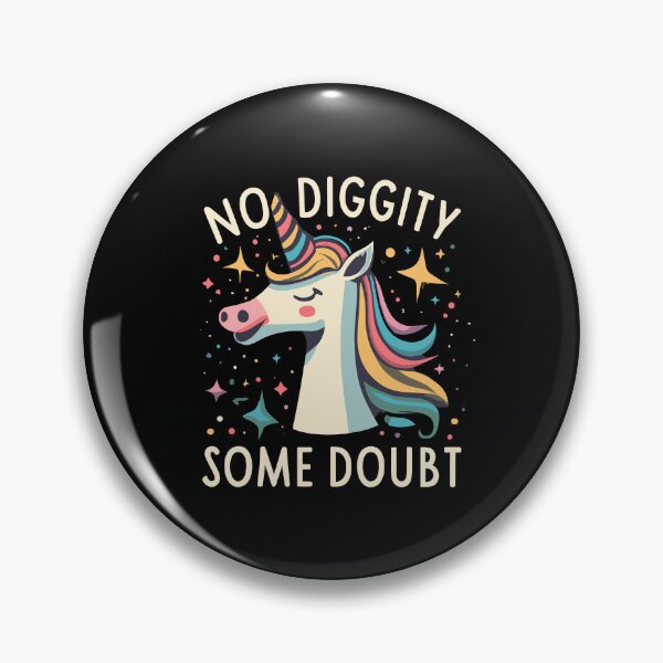 Item preview, No Diggity Anxiety Cartoon Colourful Rainbow Unicorn designed and sold by Shirtlify.