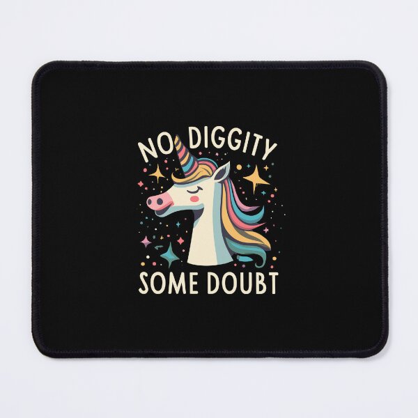 Item preview, No Diggity Anxiety Cartoon Colourful Rainbow Unicorn designed and sold by Shirtlify.
