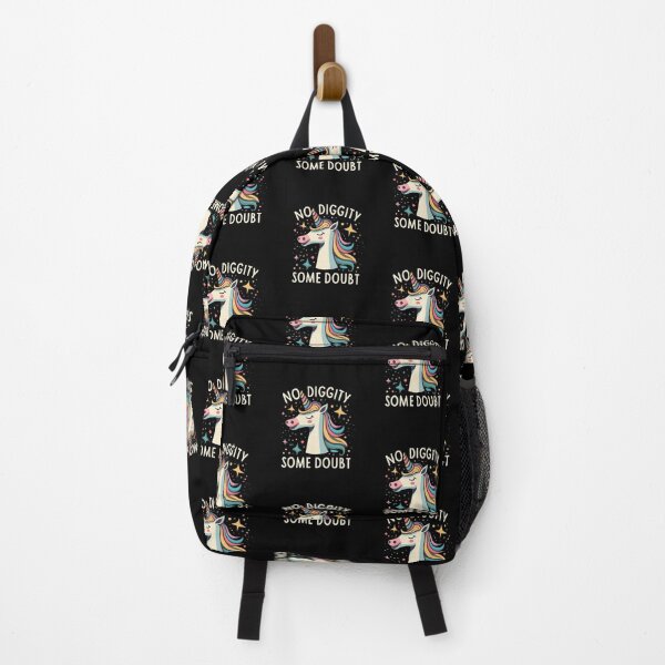 Item preview, No Diggity Anxiety Cartoon Colourful Rainbow Unicorn designed and sold by Shirtlify.