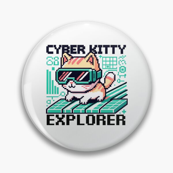 Item preview, Cyber Kitty Explorer - 8-Bit Pixel Adventure designed and sold by PixelPunkster.