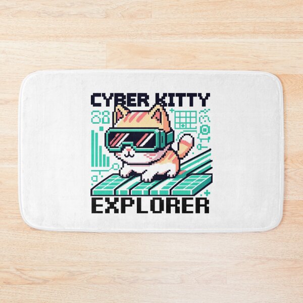 Item preview, Cyber Kitty Explorer - 8-Bit Pixel Adventure designed and sold by PixelPunkster.