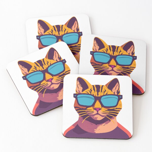 Item preview, Stylish Cat portrait designed and sold by MamikonarsRB.