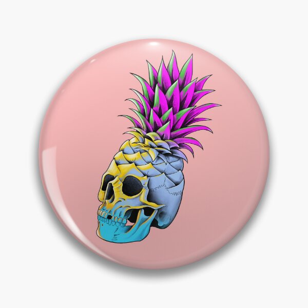 Item preview, Skull Pineapple Metamorphosis in Coral designed and sold by Hellagreat.