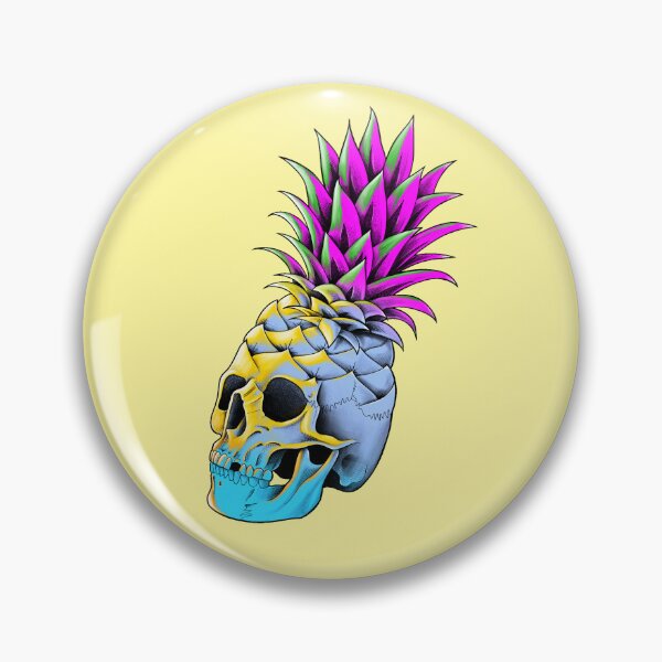 Item preview, Skull Pineapple Metamorphosis in Yellow designed and sold by Hellagreat.